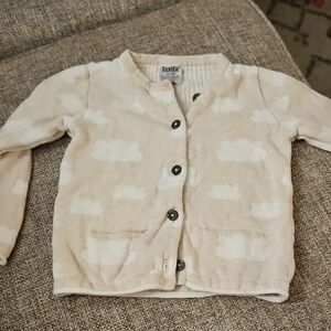 Cozy Beige Cloud Button Down Shirt for Kids